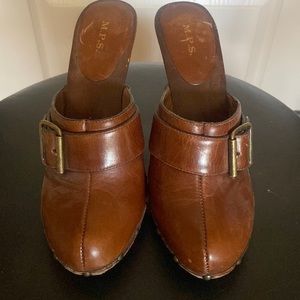 M.P.S heel clogs